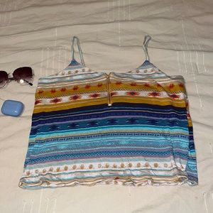 Forever 21 petite/S flowey tribal print blouse